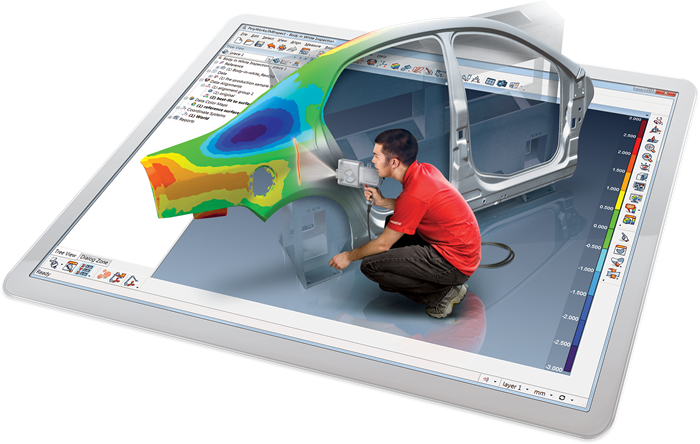 Réalisation d'un contrôle métrologique sur un modèle 3D