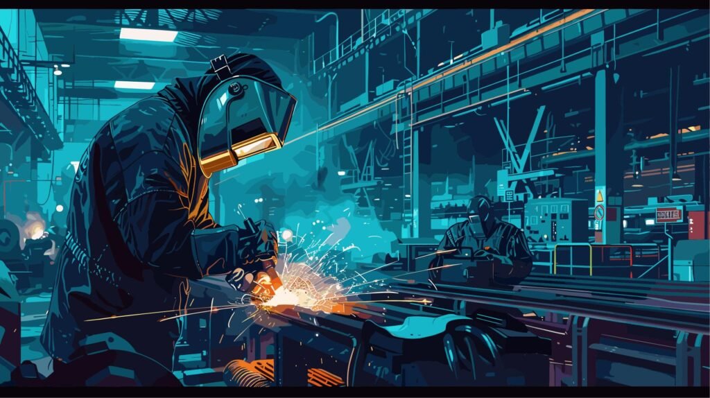 Atelier de métrologie pour la production de produits métalliques